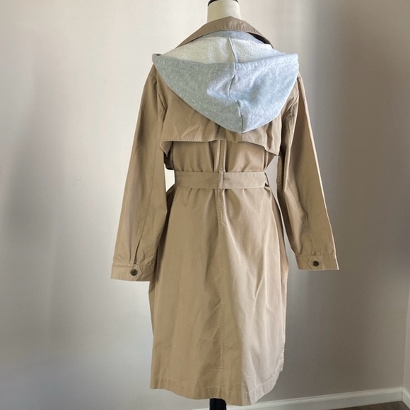 POPSUGAR Hooded Chambray Trench Coat - Picture 4 of 8